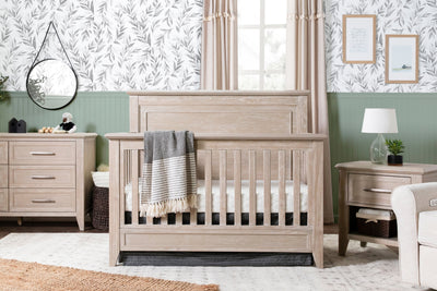 Beckett Rustic 4 in 1 Convertible Flat Top Crib in Sandbar