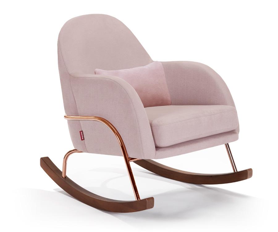 Monte Jackie Rocker Rose Gold / Walnut Base