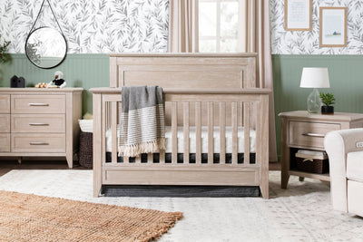 Beckett Rustic 4 in 1 Convertible Flat Top Crib in Sandbar