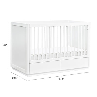 Bento 3 in 1 Convertible Storage Crib with Toddler Bed Conversion Kit