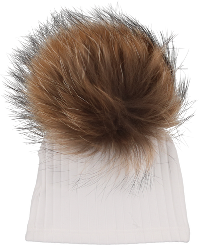 PIPED RIBBED BEANIE WITH POM