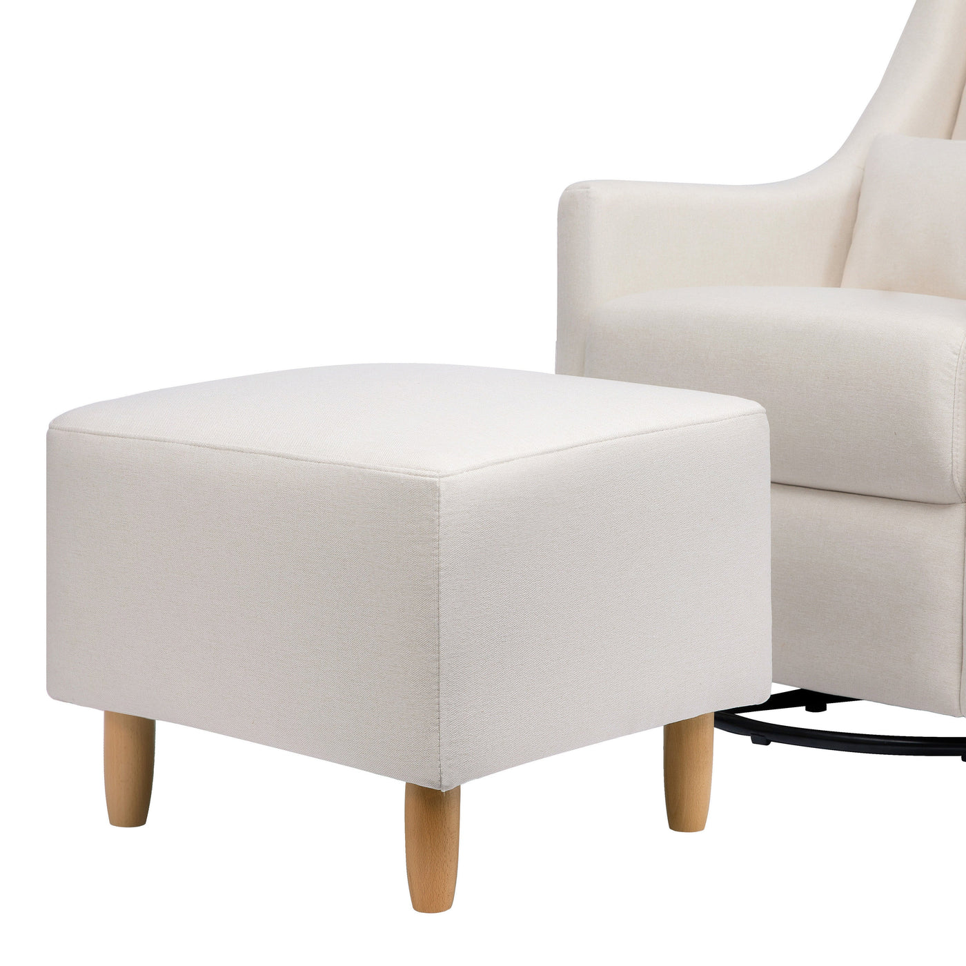 Babyletto Toco Swivel Glider and Ottoman - Performance Fabric