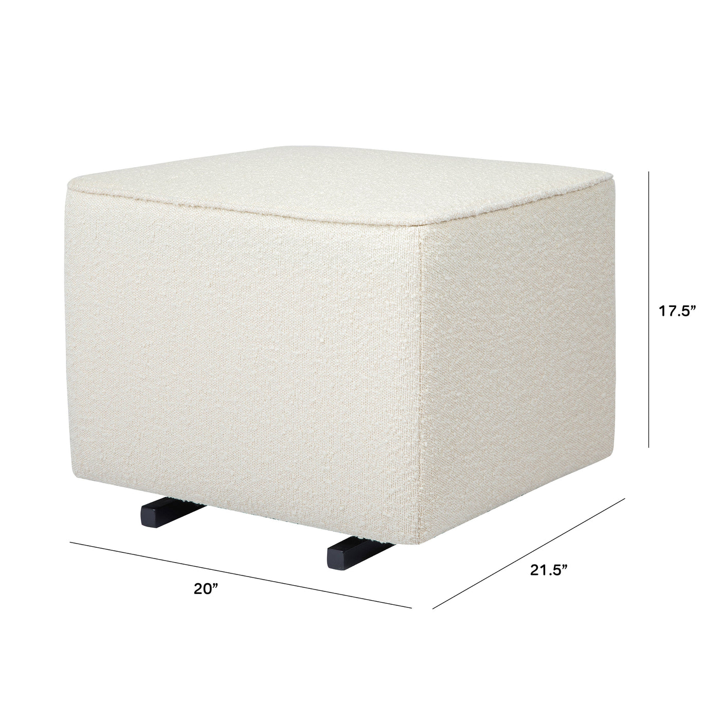 Babyletto Kiwi Gliding Ottoman - Ivory Boucle