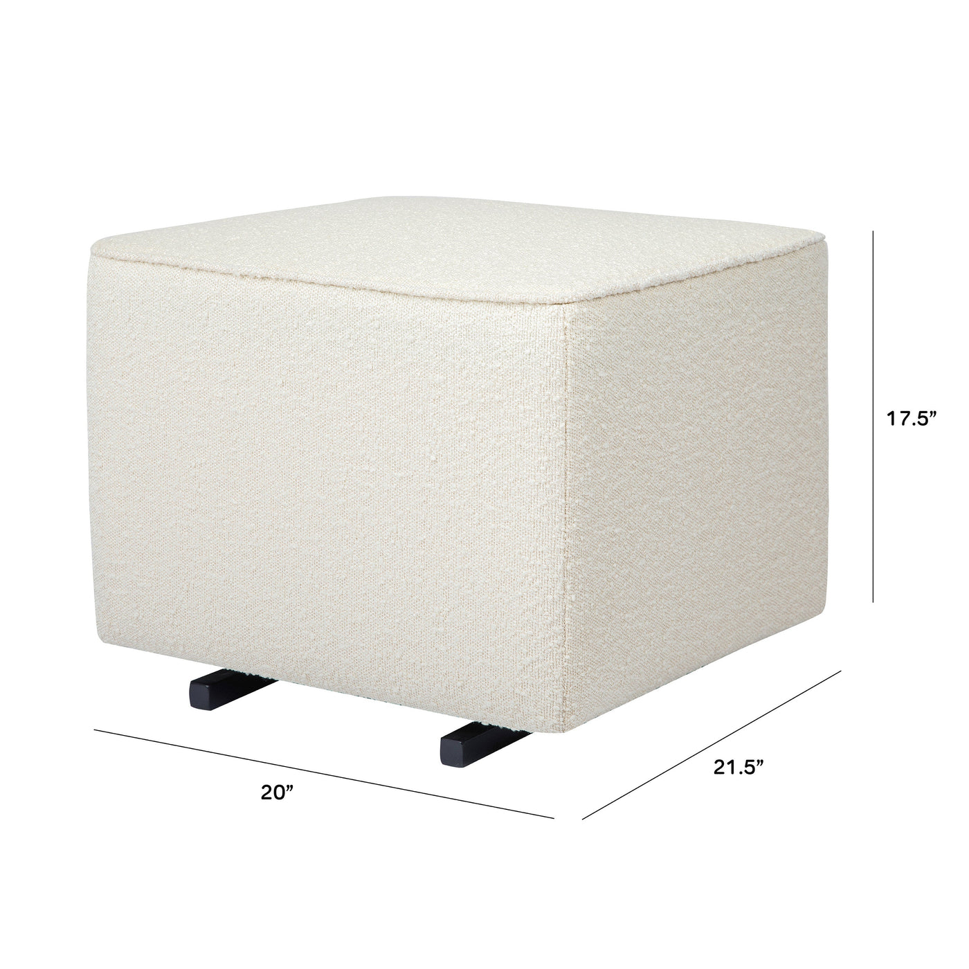 Babyletto Kiwi Gliding Ottoman - Ivory Boucle