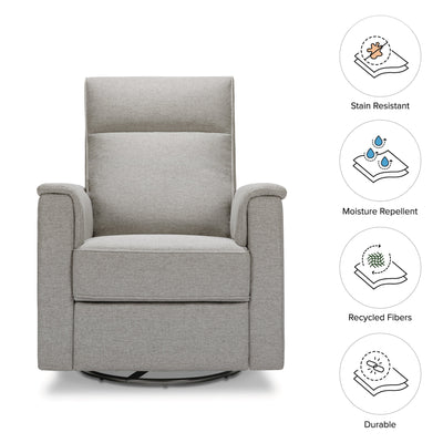 Namesake Willa Glider Recliner in Grey Eco Weave