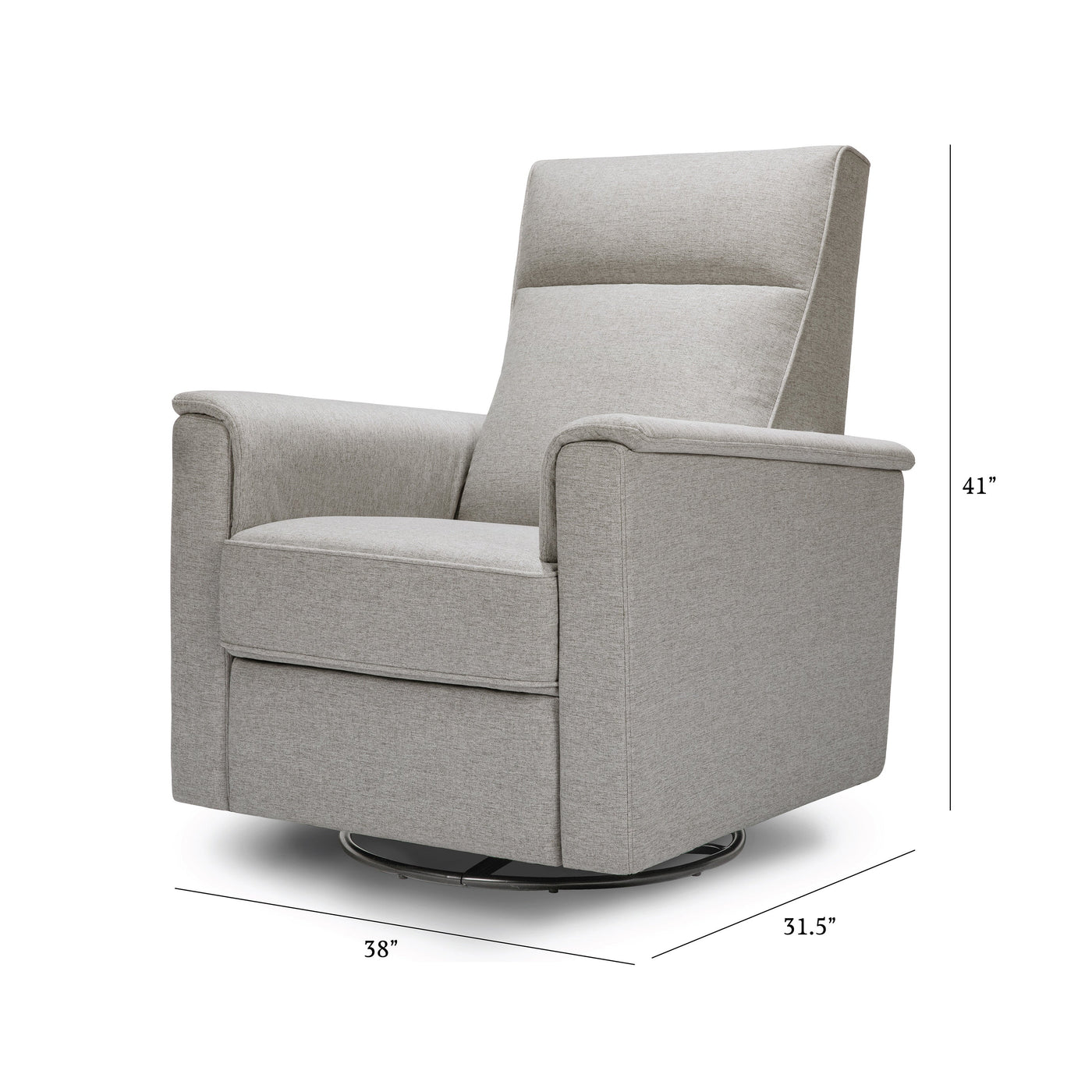 Namesake Willa Glider Recliner in Grey Eco Weave