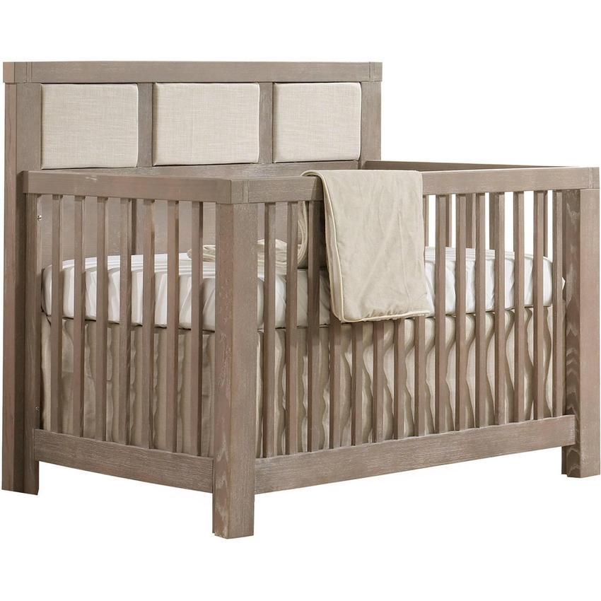 Natart Rustico ''5in1'' Convertible Crib With Upholstered Panel