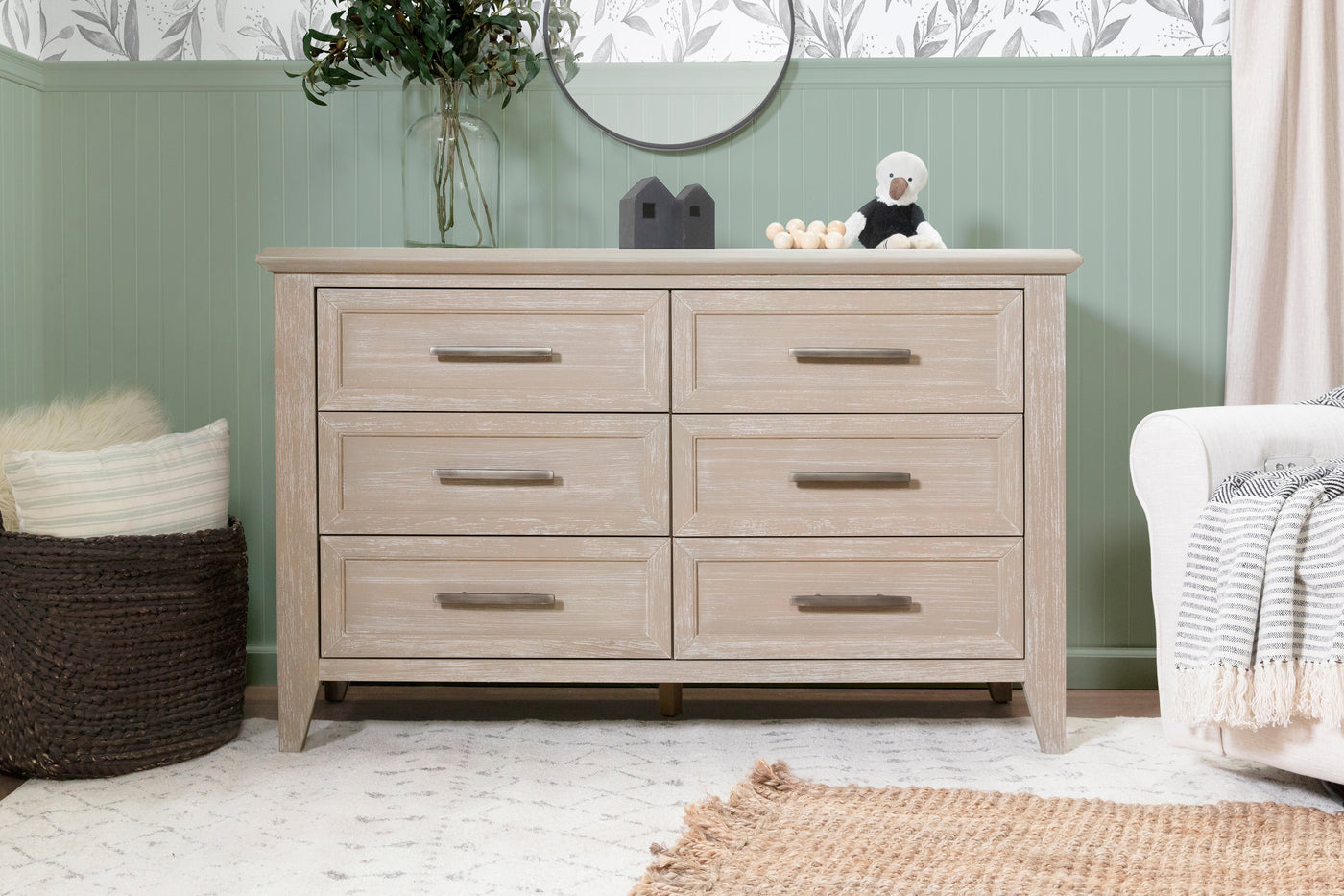 Monogram Beckett 6 Drawer Double Dresser in Sandbar