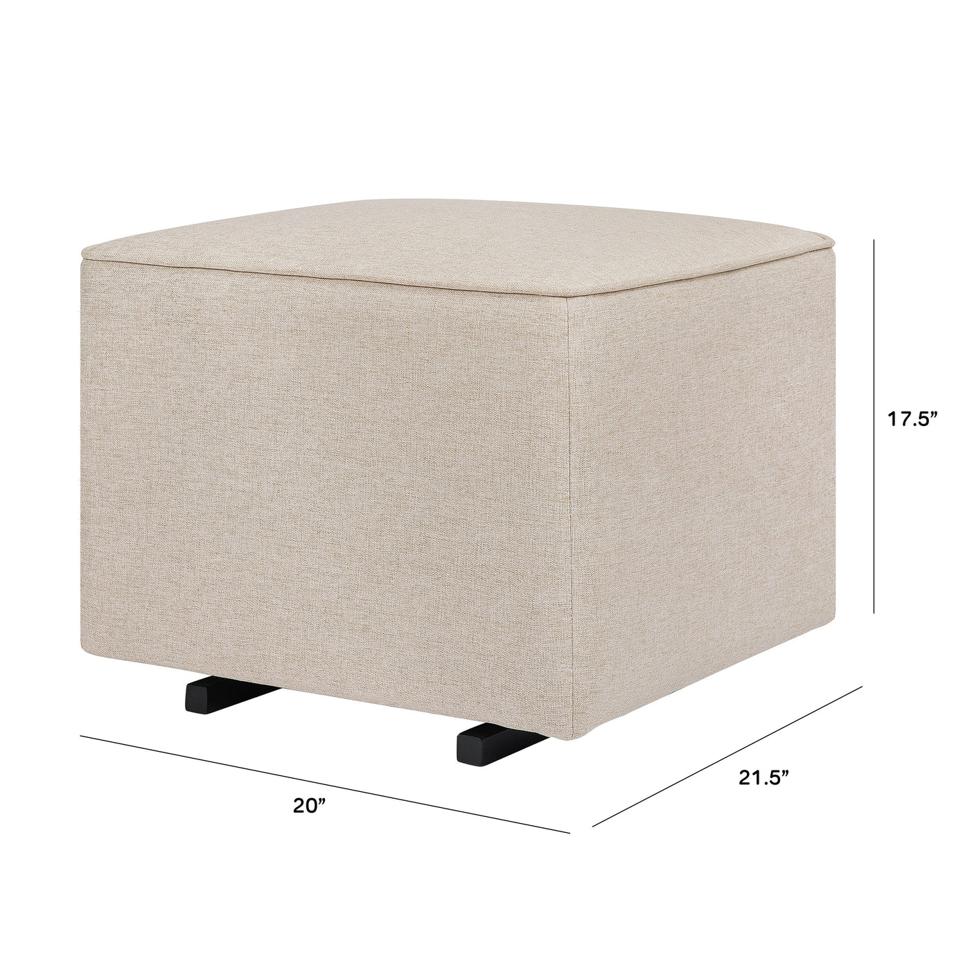 Babyletto Kiwi Gliding Ottoman - Performance Fabric