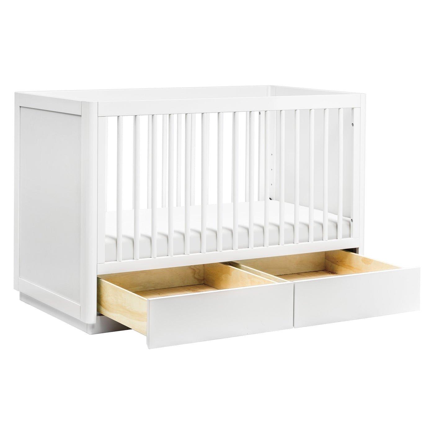 Bento 3 in 1 Convertible Storage Crib with Toddler Bed Conversion Kit