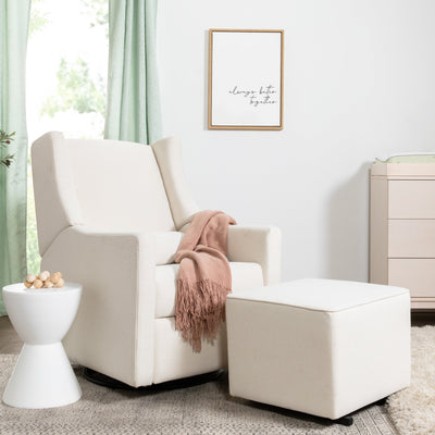 Babyletto Kiwi Gliding Ottoman - Performance Fabric