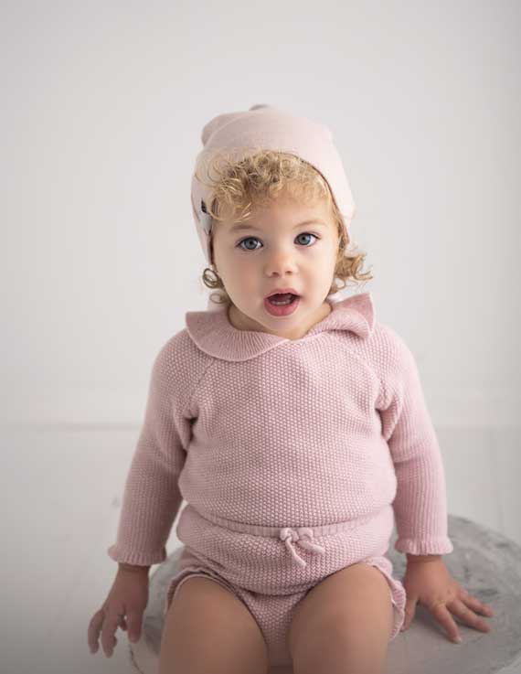 Blush Winter Knit Beanie