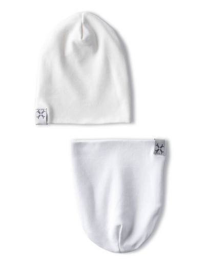 White Winter Knit Beanie