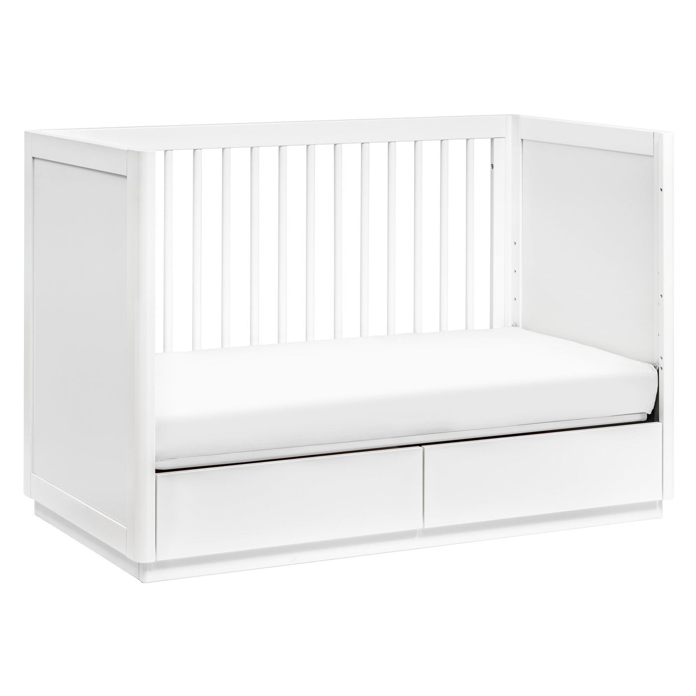 Bento 3-in-1 Convertible Storage Crib with Toddler Bed Conversion Kit